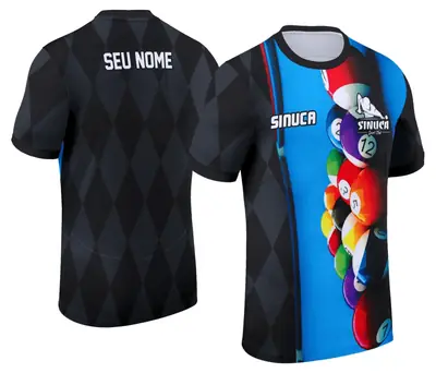 Arte Camisa Personalizada de Sinuca - Snook - Bilhar Modelo 006