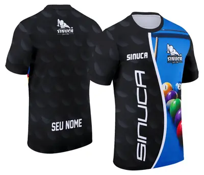 Arte Camisa Personalizada de Sinuca - Snook - Bilhar Modelo 007