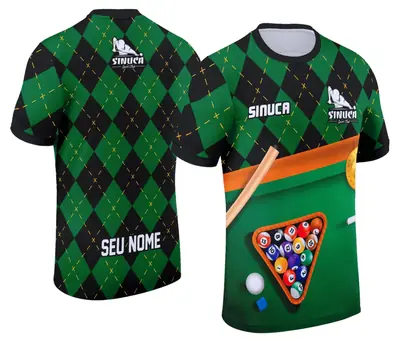 Arte Camisa Personalizada de Sinuca - Snook - Bilhar Modelo 018