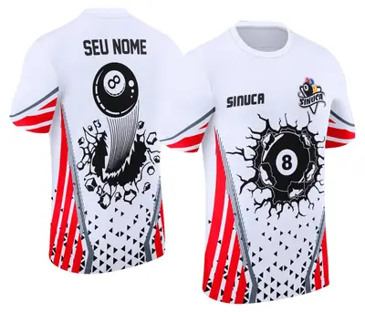 Arte Camisa Personalizada de Sinuca - Snook - Bilhar Modelo 021
