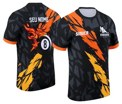 Arte Camisa Personalizada de Sinuca - Snook - Bilhar Modelo 023