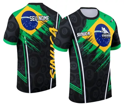 Arte Camisa Personalizada de Sinuca - Snook - Bilhar Modelo 028