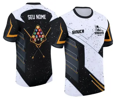 Arte Camisa Personalizada de Sinuca - Snook - Bilhar Modelo 030