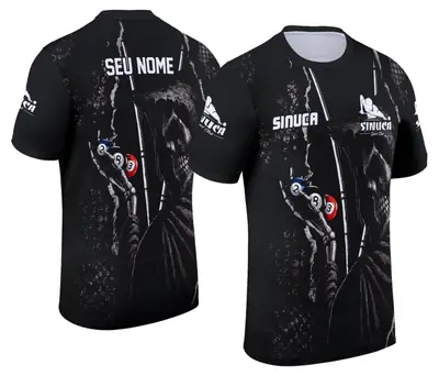 Arte Camisa Personalizada de Sinuca - Snook - Bilhar Modelo 031