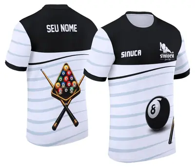 Arte Camisa Personalizada de Sinuca - Snook - Bilhar Modelo 033