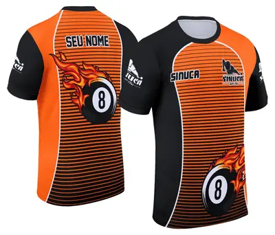 Arte Camisa Personalizada de Sinuca - Snook - Bilhar Modelo 040