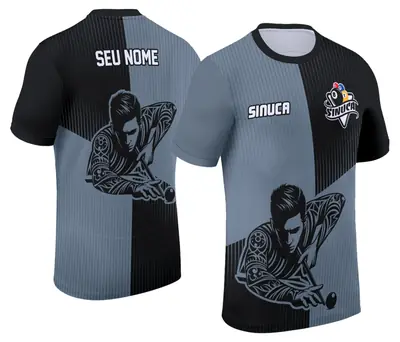 Arte Camisa Personalizada de Sinuca - Snook - Bilhar Modelo 049
