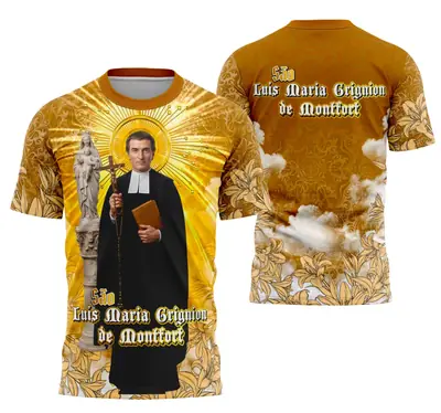 Camisa São Luís Maria Grignion de Montfort - Religião Modelo 02