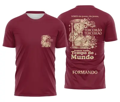 Arte Camisa Terceirão Ampulheta Tempo Perdido