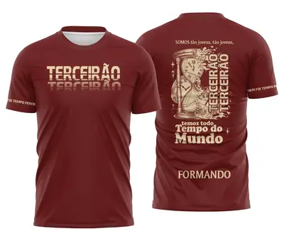 Arte Camisa Terceirão Ampulheta Tempo Perdido 2