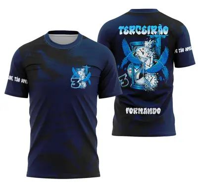 Arte Camisa Terceirão Arara Azul Voando