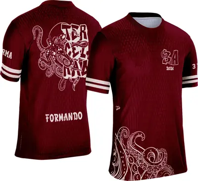 Arte Camisa Terceirão Polvo