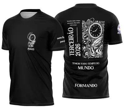Arte Camisa Terceirão Relógio Líquido Tempo Perdido 2