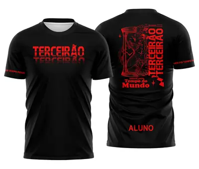 Arte Camisa Terceirão Tempo Marcado Preta