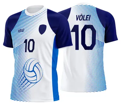Arte Uniforme de Vôlei Personalizado Profissional Modelo 03