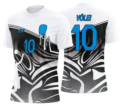 Arte Uniforme de Vôlei Personalizado Profissional Modelo 40