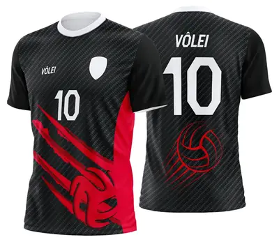 Arte Uniforme de Vôlei Personalizado Profissional Modelo 32