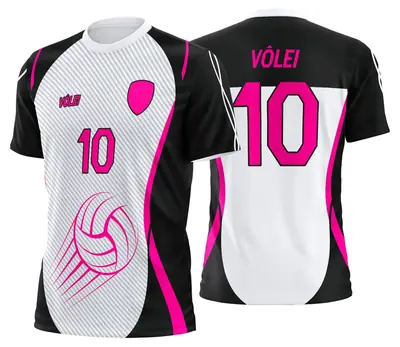 Arte Uniforme de Vôlei Personalizado Profissional Modelo 28