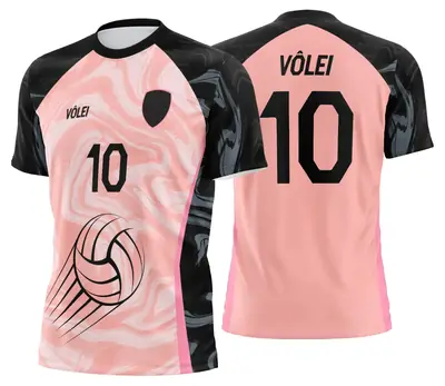 Arte Uniforme de Vôlei Personalizado Profissional Modelo 12