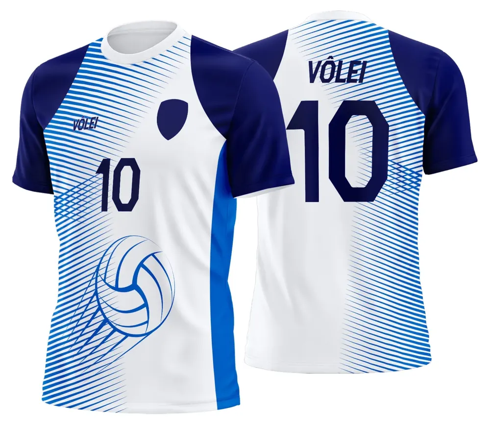 Arte Uniforme de Vôlei Personalizado Profissional Modelo 03