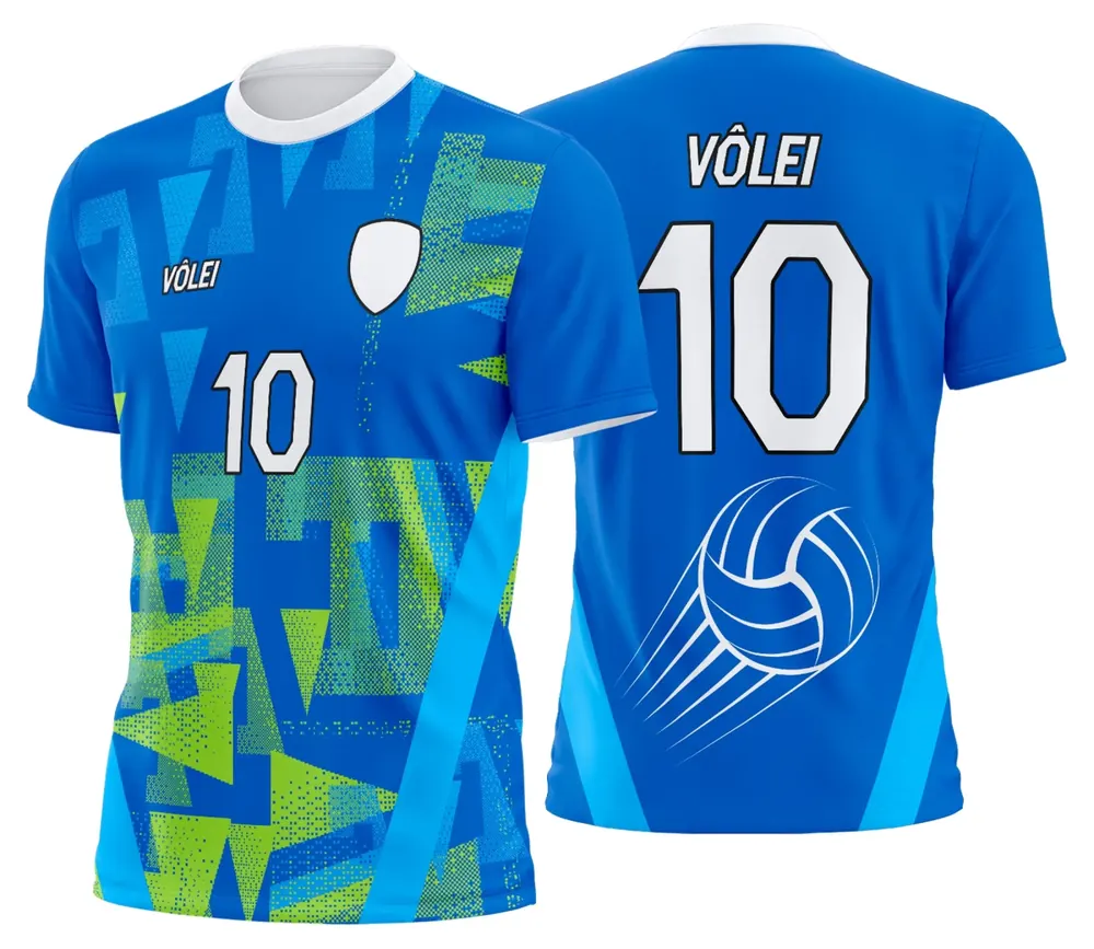 Arte Uniforme de Vôlei Personalizado Profissional Modelo 19