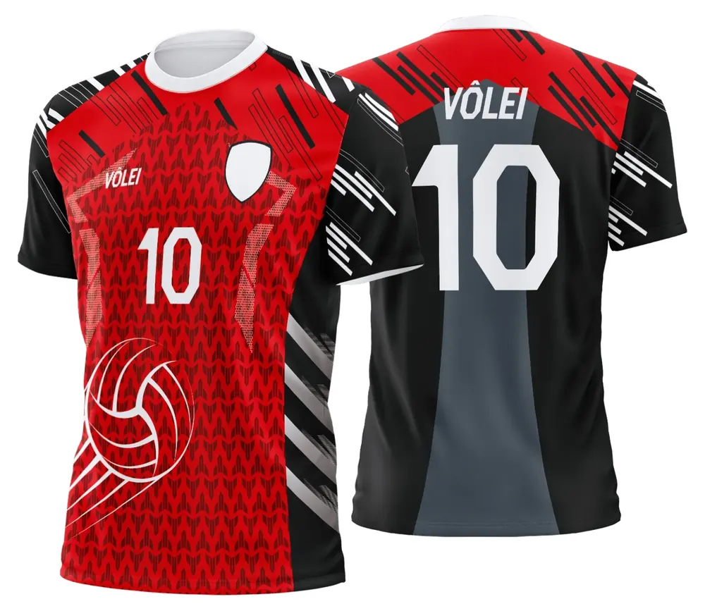 Arte Uniforme de Vôlei Personalizado Profissional Modelo 58