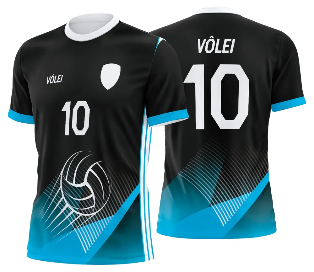 Arte Uniforme de Vôlei Personalizado Profissional Modelo 08
