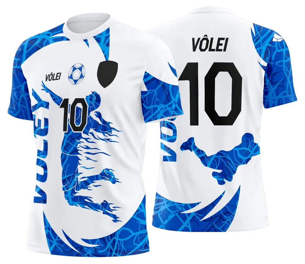 Arte Uniforme de Vôlei Personalizado Profissional Modelo 11