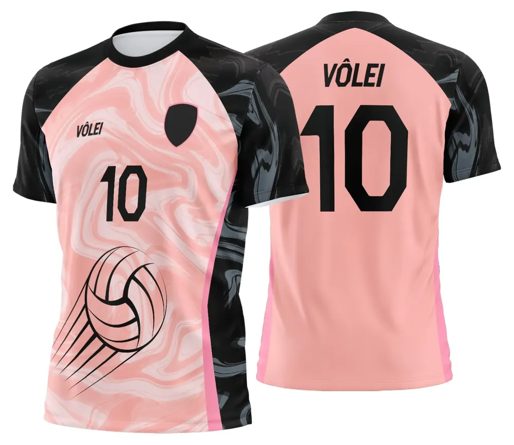 Arte Uniforme de Vôlei Personalizado Profissional Modelo 12