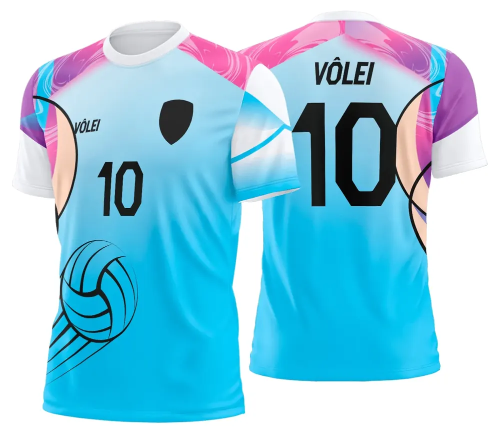 Arte Uniforme de Vôlei Personalizado Profissional Modelo 59