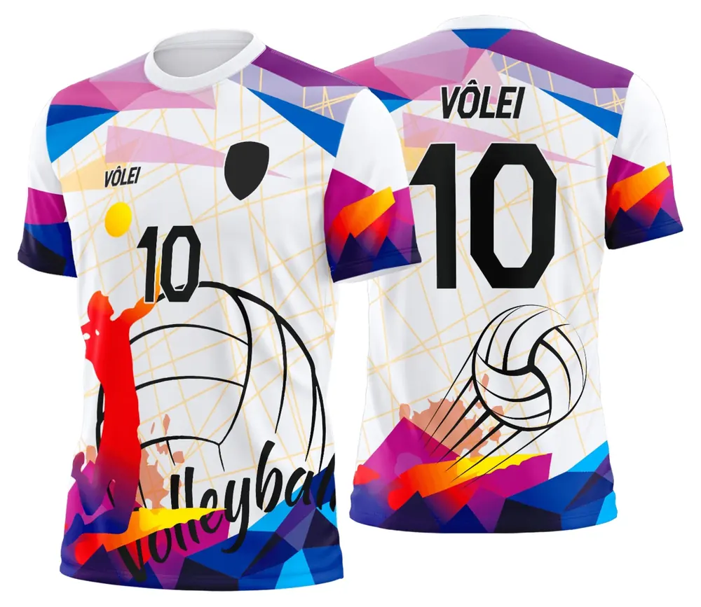 Arte Uniforme de Vôlei Personalizado Profissional Modelo 33