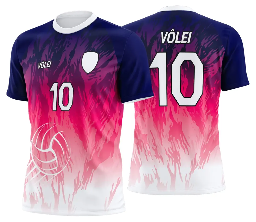 Arte Uniforme de Vôlei Personalizado Profissional Modelo 42