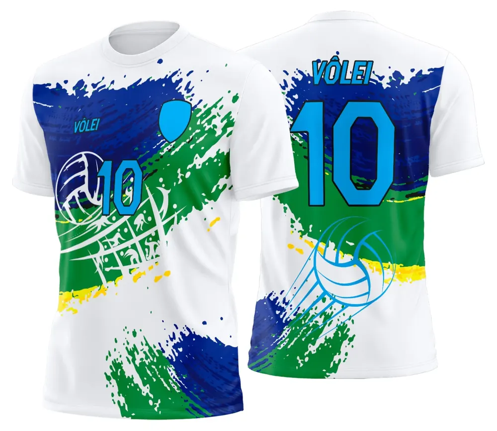 Arte Uniforme de Vôlei Personalizado Profissional Modelo 23