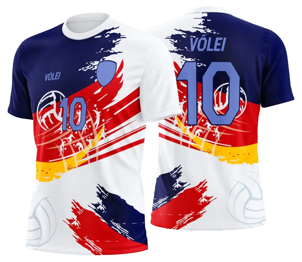 Arte Uniforme de Vôlei Personalizado Profissional Modelo 53