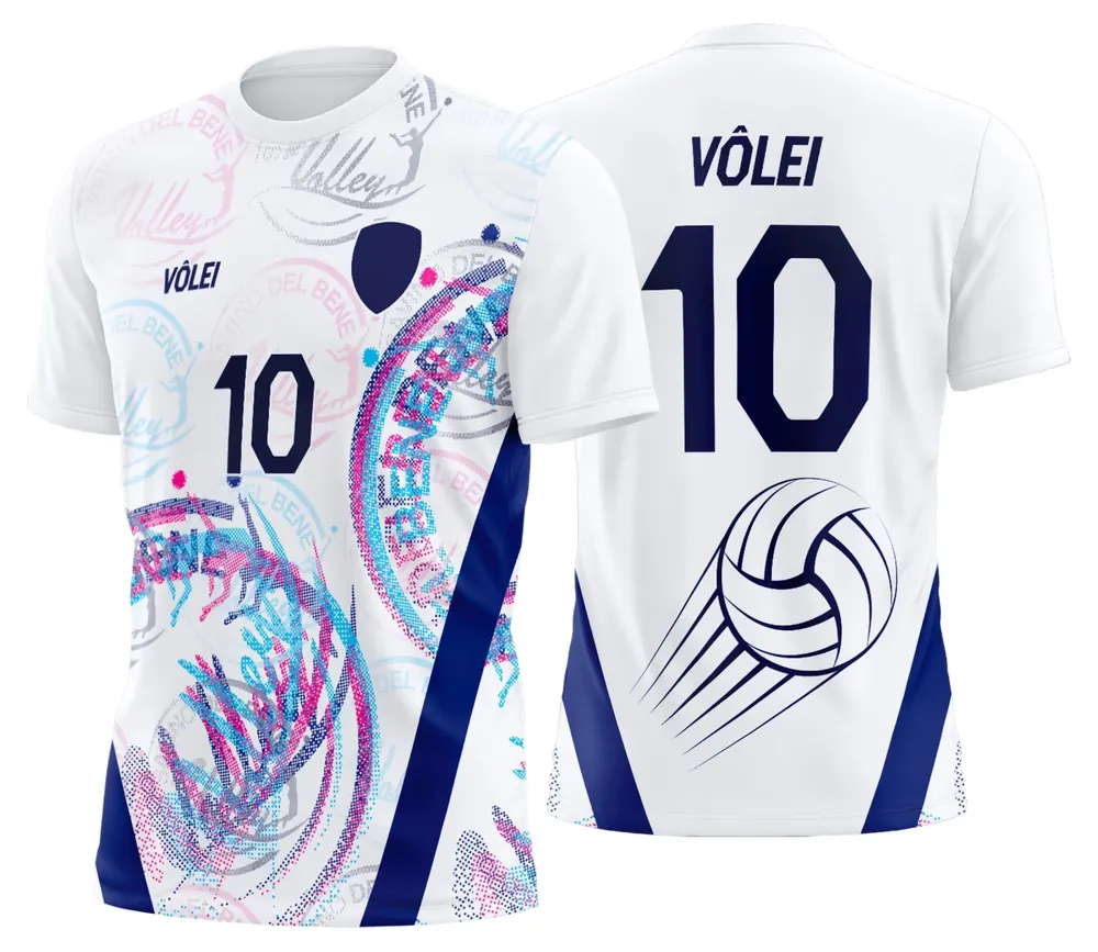 Arte Uniforme de Vôlei Personalizado Profissional Modelo 24