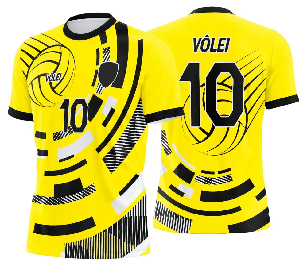 Arte Uniforme de Vôlei Personalizado Profissional Modelo 10