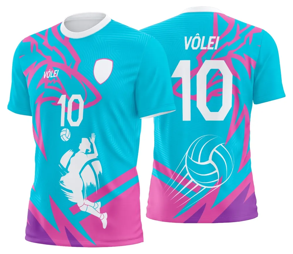 Arte Uniforme de Vôlei Personalizado Profissional Modelo 09