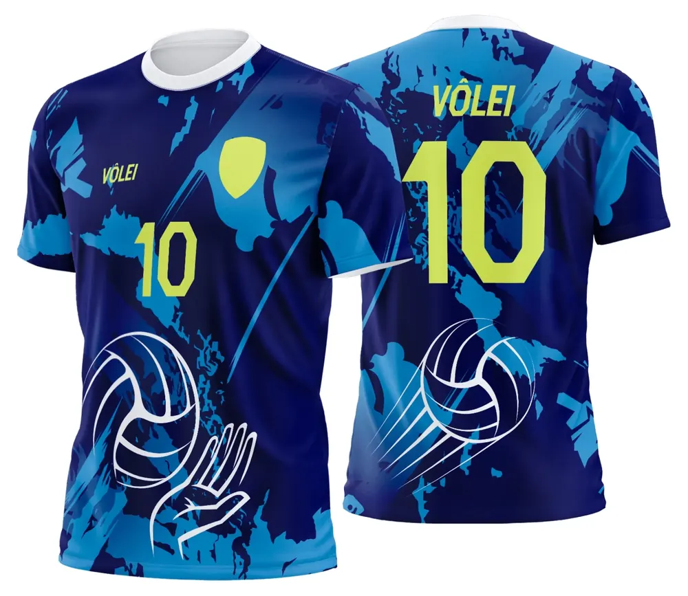 Arte Uniforme de Vôlei Personalizado Profissional Modelo 04